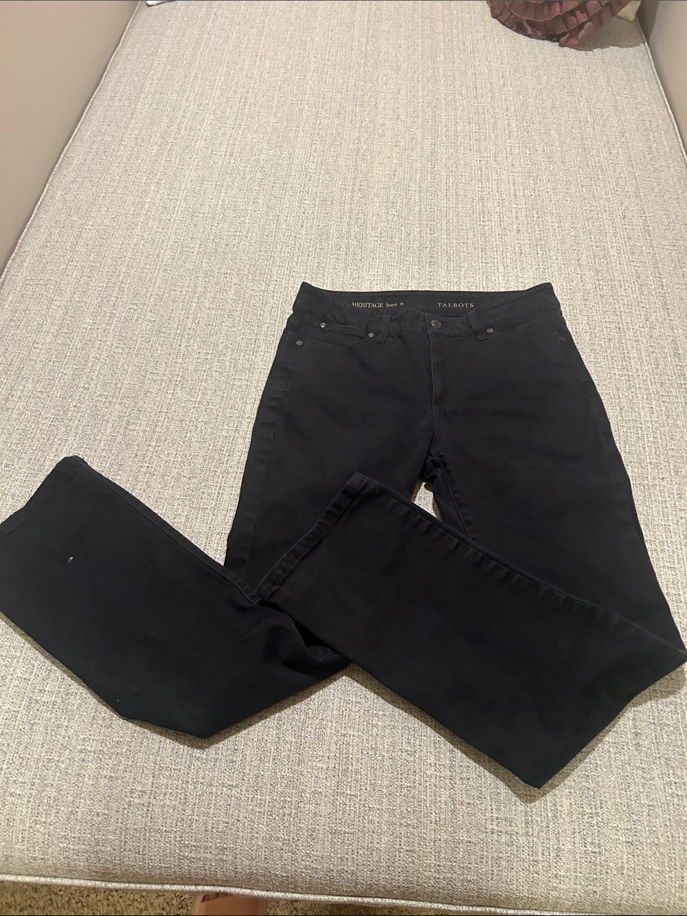 Talbots Black Straight-Leg Heritage Jeans